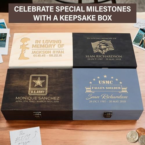 Personalized Line of Duty Memorial Box for Fallen Heroes & First Responders - Image 4
