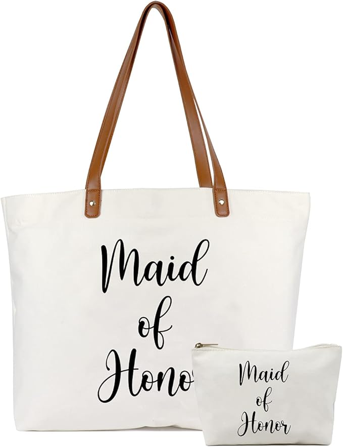Lamyba New Mom Gifts, Mama Bag Tote with Makeup Bag, Cool Gifts for Mom to be/Expecting Mom/Pregnant Women