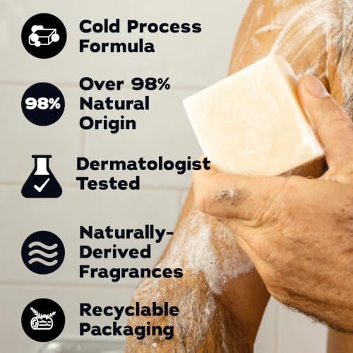 Dr. Squatch Natural Men’s Bar Soap, Body Soap Bar (5oz, 3-Pack) - Image 4