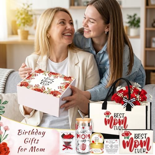 Mom Birthday Gifts from Daughter Son - Mothers' Day, Birthday Gifts for Moms, Mother, Mama, Mothers Birthday Get Well Soon Mothers Gift for Mom Wife Girlfriend Grandma on Christmas Anniversary Basket - Image 2