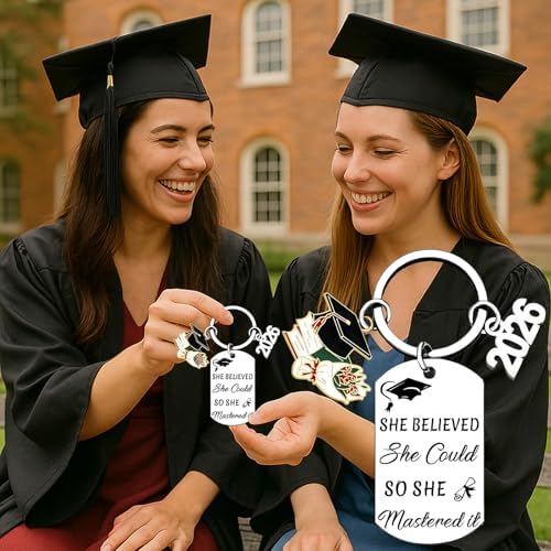 Class Of 2026 Graduation Gifts for Her Him Best Graduate Keychain Seniors Masters Nurses College Highschool Grad Presents - Image 4
