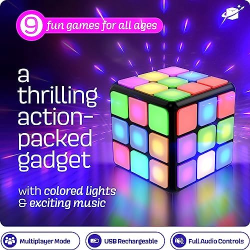Ninja Blast Rechargeable Game Activity Cube - Toys for Boys and Girls - 9 Fun Brain & Memory Games - Birthday Gifts for Age 6, 7, 8, 9, 10, 11, 12 Year Old Kids Teens - Best Boy Toy Gift Ideas - Image 2