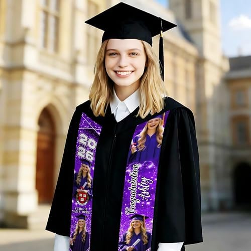 D-Story RN Graduation Stole Custom Nursing Stole Registered Nurse BSN MSN Graduation Sash Class of 2026 - Image 6