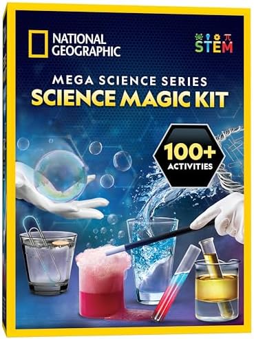 National Geographic Science Magic Kit with 100+ Experiments for Kids 8-12 by BlueMarbleToys