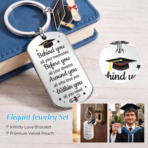 HAPPYPOP Funny Socks with with Keychain - Teacher Appreciation Graduation Gifts for Women Men - Image 4
