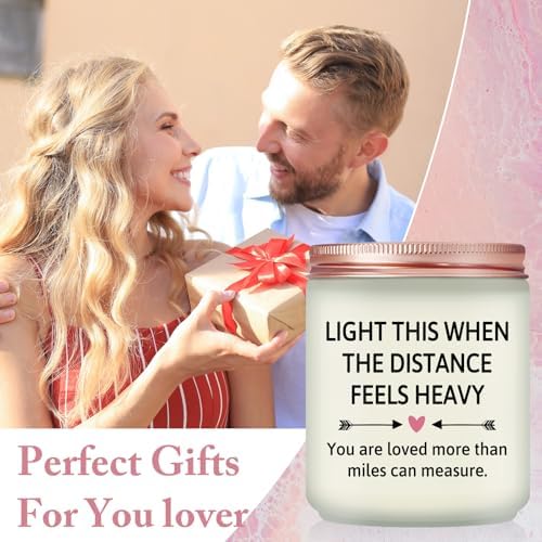 Long Distance Relationship Gifts for Him, Her, Valentines Day Candle - Image 2