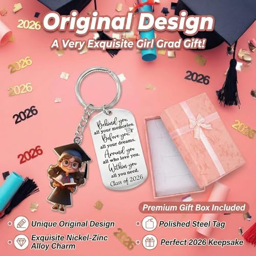 sewrung Class 2026 Graduation Gifts - Keychain for Her Girls Him Boys High School College Kindergarten Preschool - Image 4