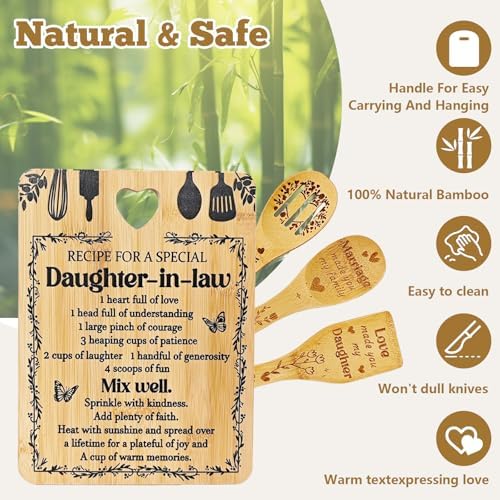 Daughter in Law Gifts, "Recipe for a Special Daughter-in-Law" Cutting Board - Image 5