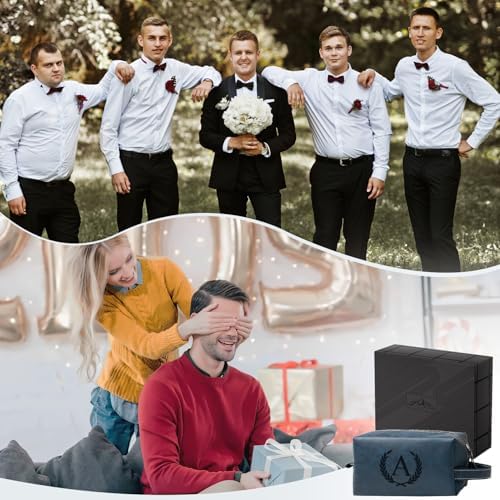Personalized Gifts Travel Toiletry Bag for Men Engraved Initial - Image 2