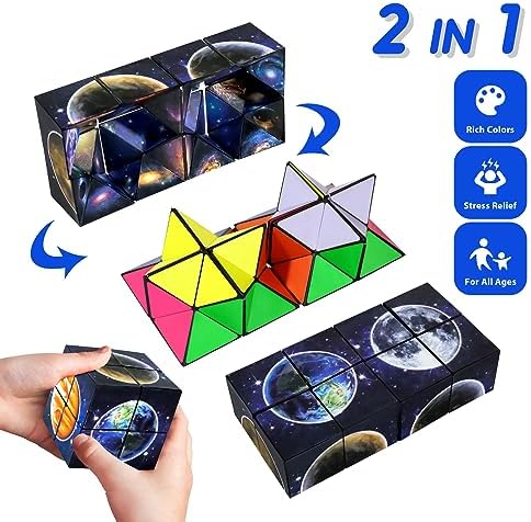 Luaxkpi 2 in 1 Infinity Cubes Fidget Toys for Kids Boys Girls Ages 8-13 - Image 4