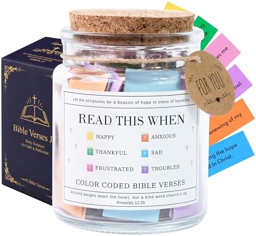 Read This When Bible Verses Jar – Birthday Gifts for Women, Christian Gifts for Women, Graduations Gift for Her, Gift for Mom from Daughter by SouthLisa