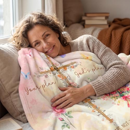 WRAPIX Christian Gifts for Women Faith - Soft Fleece Throw Blanket 50x60 in - Image 4