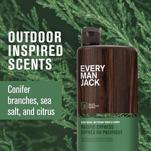 Every Man Jack Hydrating Body Wash for Men, Pacific Cypress, 2pk - Image 3