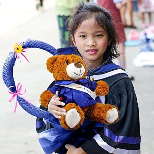 Foilswirl Graduation Bear 2026 with Gown Cap Tassel Graduation Stuffed Animal Plush Bear Toy for Class of 2026 Prek Preschool Kindergarten High School College Graduate Gift (14”, Royal Blue) - Image 5