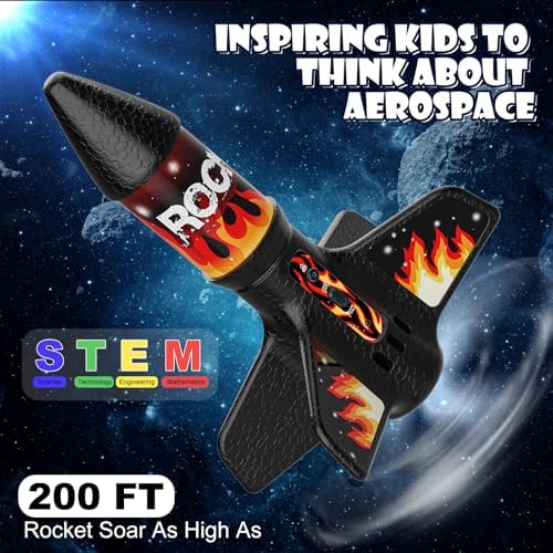 Mafbeanl Rocket Launcher for Kids, Self Launching Motorized Air Rocket Toy - Image 3