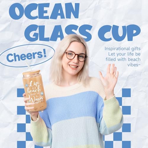 Gift Baskets for Women, 9pcs Unique Happy Birthday Gifts for Women, Best Ocean Christmas Gifts Ideas Relaxing Spa Set Blue Inspirational Get Well Box for Her Sister Friend Friendship Mom - Image 4