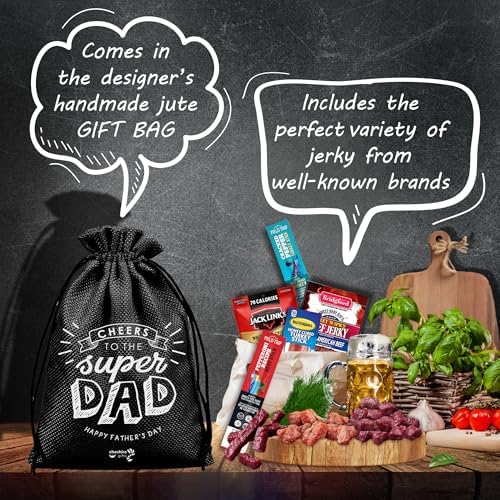 Beef Jerky Fathers Day Gift for Dad – Jerky Gift Basket Best Dad Ever Gifts - Image 3