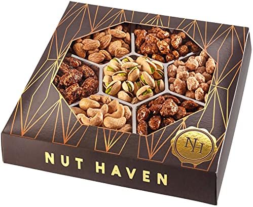Holiday Nuts Gift Basket - Extra Large Assortment of Sweet & Roasted Salted Gourmet Nuts - Food Gift Box for Dad, Him, Husband, Christmas, Father's Day, Mother's Day, Family, Men & Women by NutHaven
