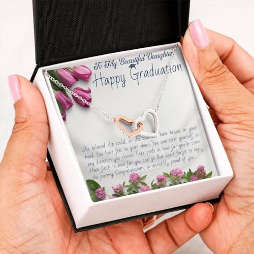 VIRAGIL 2023 Graduation Gifts for Her, Class of 2024 Love Knot Sterling Silver Pendant Necklace Senior College Graduation Jewelry Gifts for Girl Daughter - Image 3