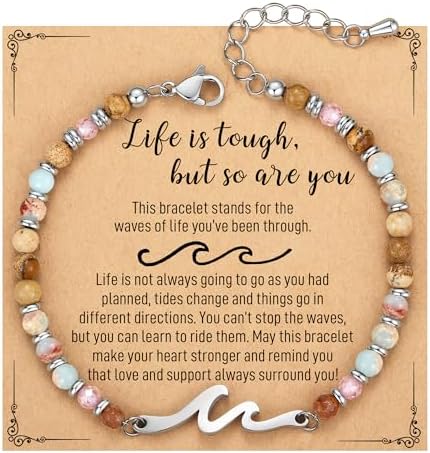 AryaHozel Wave Bracelets for Women, Birthday Gifts for Women, Jewelry Gift for Her Best Friend Sister Mom Daughter - Christmas Valentines Day Easter Graduation Birthday Gifts Ideas by AryaHozel