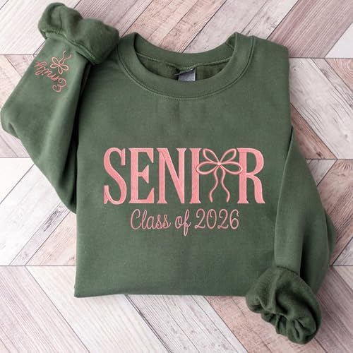Chillever - Custom Embroidered Senior Sweatshirt, Custom Class of 2026 Graduation Shirt, Grad to be, Graduation Gifts - Image 3