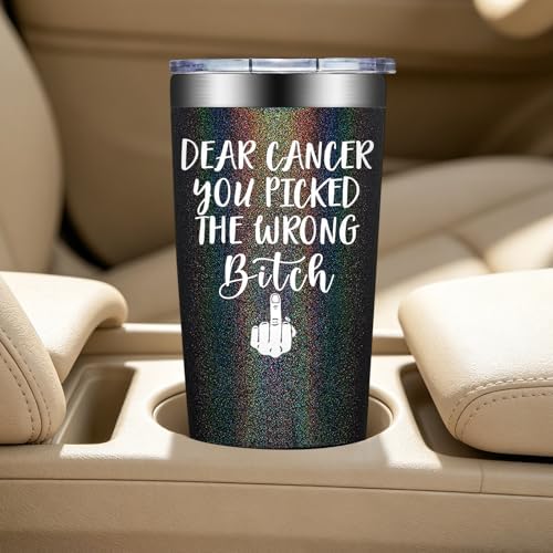 BIRGILT Breast Cancer Gifts for Women - After Breast Surgery Gifts for Women - Get Well Gift for Survivor Patients Female - 20oz Insulated Tumbler Cup - Image 5