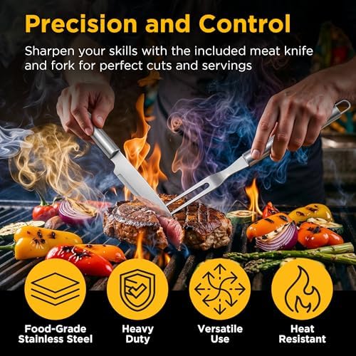 Kaluns 236 PCS Ultimate Grill Master Gift Set – Complete BBQ Accessories Kit with Virtually Everything Needed for Grilling, Smoking & BBQ - Image 3
