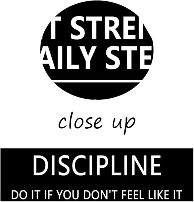 Inspirational Silent Strength,Daily Steps quote Motivational Canvas Wall Art Inspiration Poster Painting Prints Wall Pictures for Home Office Gym Decor Framed Artwork [24''W x 36''H]