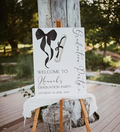 Personalized Graduation Party Welcome Sign with Photo, Minimal Grad Sign, Graduation Decorations Party, Class of 2026 Welcome Poster, Senior Party Sign, Graduation Celebration Sign#08 by CENOVACY