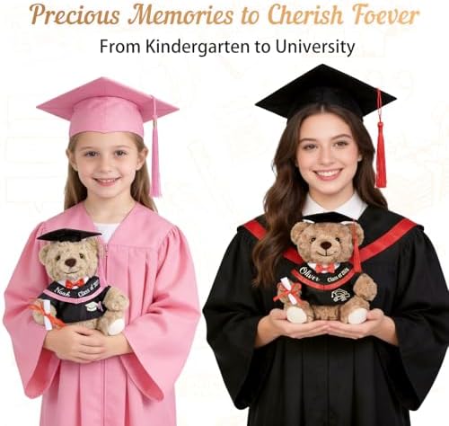 Class of 2026 Custom Graduation Bear - Personalized Teddy Bear Stuffed Animal with Sash & Diploma, Premium Plush Graduation Gift for Her/Him, Kids,Students, Kindergarten,High School & College Souvenir - Image 4