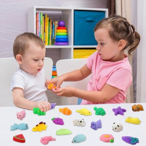 30 Pack Squishy Toys, Kawaii Squishies Party Favors for Kids 4-8 8-12 Treasure Box Toys for Classroom Birthday Xmas Gifts Goodie Bag Mini Animals Mochi Squishy Stress Relief Sensory Toys Random - Image 6