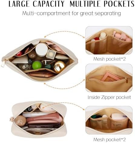 Gifts for Women Girls Personalized Initial Travel Makeup Bag - Image 6