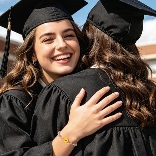 Graduation Gifts 2026 for Her Him, Class of 2026 Graduation Bracelets with Unique Cap Gift Box, Inspirational Keepsake for Women Men Middle High School University College Graduates - Image 3