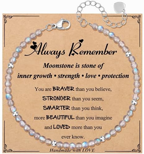 JoycuFF Moonstone Bracelet Christmas Birthday Valentines Gifts for Women by Joycuff