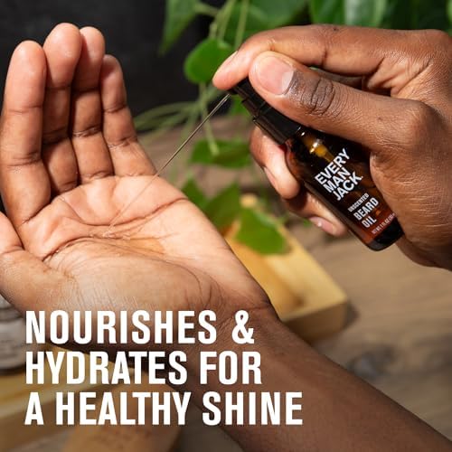 Every Man Jack Hydrating Beard Oil for Men, Unscented, 1oz - Image 4