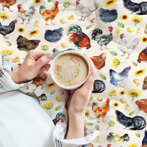 Chickens Blanket Gift for Toddler Infant or Newborn, Chickens Watercolor Throw Blanket for Hen Chicken and Rooster Lovers Soft Lightweight 30"x40" for Pet/Toddler for Sofa,Bed and Living Room - Image 5