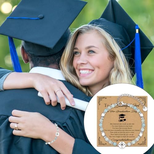 2026 Graduation Gift for Her,Graduation Inspirational Compass Bracelets - Image 5