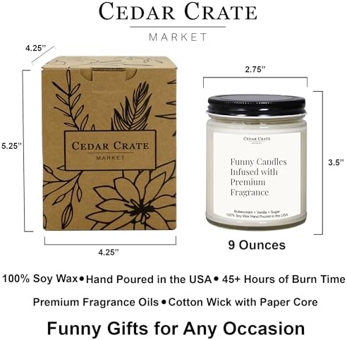Cedar Crate Market - Welcome to The Real World - Funny Graduation Gifts & Decorations for Her, Him, Men, Women - High School, College, PhD, Masters Degree Gifts - 9oz Soy Candle - Image 5