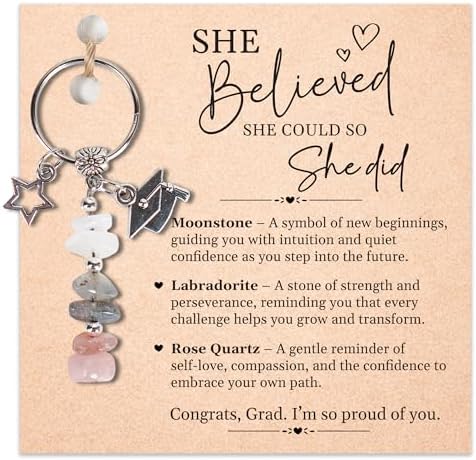 Retirement Gift For Woman, Keychain For Friend, Coworker, Teacher, Nurse by Sensemory