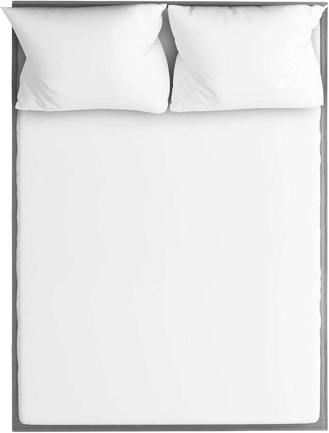 Kids Organic Viscose Derived from Bamboo Sheet Set | Twin or Full Size Fitted Bed Sheets | Oeko-Tex Certified | Cute Toddler Bedding for Girls & Boys (White, Full)