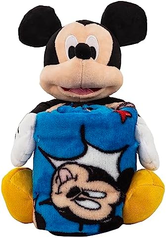 Northwest Mickey Mouse Comic Pop Character Hugger Pillow & Silk Touch Throw Blanket Set, 40" x 50" - Image 3