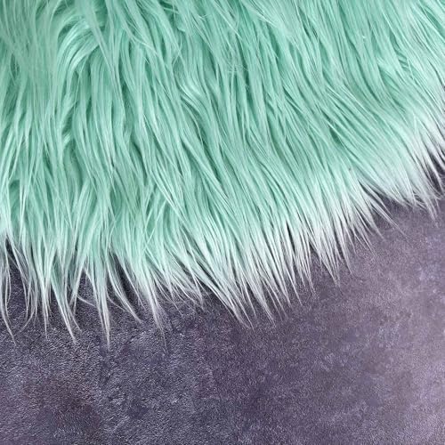 Newborn Photo Props Faux Fur Round 23.6 inch Soft Baby Boy Girl Photo Blanket Studio Photo Mat (Mint) - Image 5