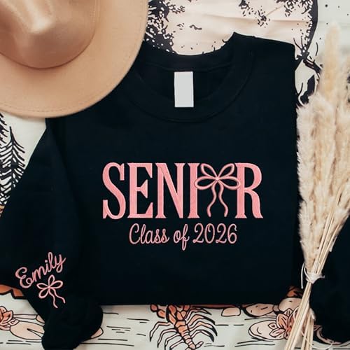 Chillever - Custom Embroidered Senior Sweatshirt, Custom Class of 2026 Graduation Shirt, Grad to be, Graduation Gifts - Image 2