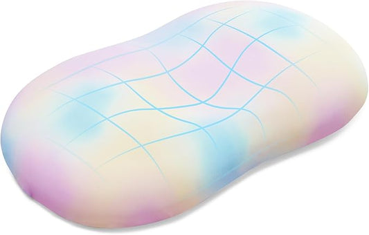 AIRSKY Soft Memory Foam Pillows,Side Sleeper Pillow, Cooling Neck Pillow for Sleeping, CertiPUR-US Certified, Odorless, Deep Sleep Pillow, Dreamers Relief,Low-Profile Edition,M1 (Colorful)
