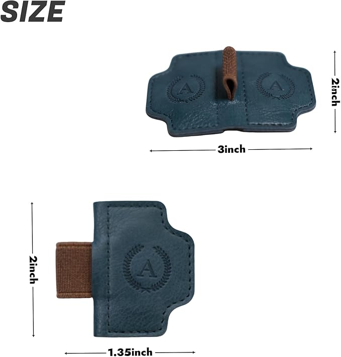 Personalized Magnetic Bygone Mark Bookmark with Pen Holder, 26 Letters Name Initial Custom Leather Book Mark for Women, Gifts for Book Lovers and Readers (Brown,G)
