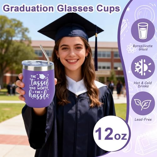 Ithmahco Purple Graduation Gift Basket For Her 2026,11-Piece Grad Gifts Set With Tumbler, Notebook, Keychain, Best Graduation Spa Self Care Gift Box For High & Middle School College Women Girls Nurse - Image 2
