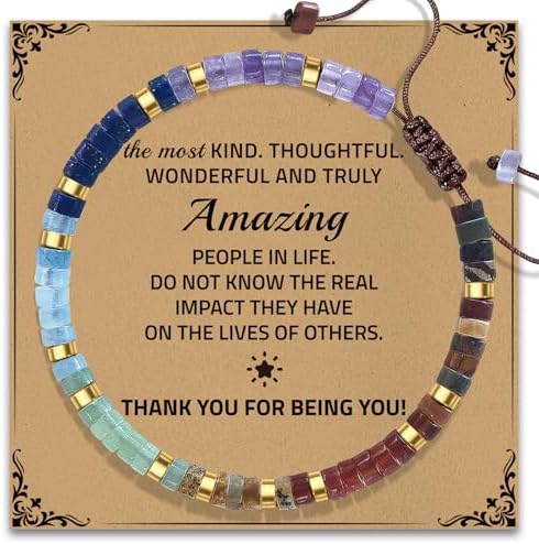 AGOT Thank You Gifts for Women: Teacher Appreciation Office Gifts for Coworkers Employee Boss Lady Manager Colleague Natural Stone Bracelet by AGOT