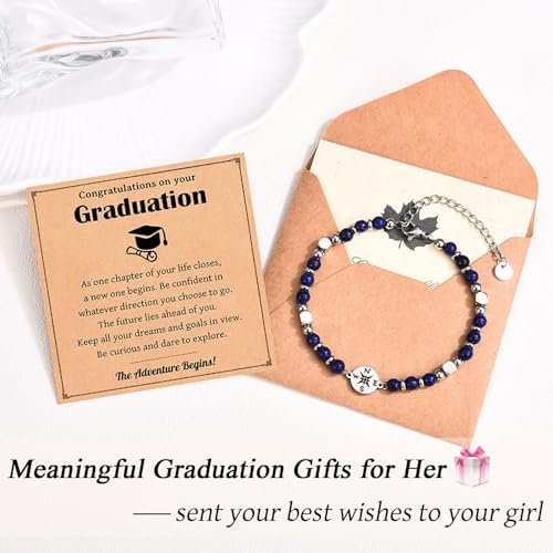 2026 Graduation Gifts for Women Her, Compass Bracelet for Girls Women - Image 3