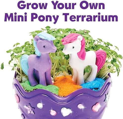 Creativity for Kids Mini Garden: Pony Terrarium Kit | Summer Crafts for Kids | Horse Gifts for Girls, Crafts for Kids and Girl Toys & Birthday Gift Ideas for Girls (Ages 6+) - Image 2