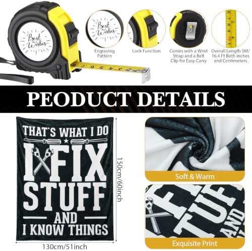 Shyyween 12 Pcs Birthday Gifts Set for Men, I Fix Stuff and I Know Things - Image 3